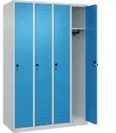 C+P Spind Classic PLUS, 4 Abteile, 1850x1200x500mm, 7035/5012 Verschluss