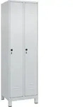 C+P Spind Classic PLUS, F&uuml;&szlig;e, 2 Abteile, 1950x600x500mm, 7035/7035 Verschluss