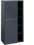 V&B Mittelschrank Subway 3.0 57,4x120x36,2cm, Sch L/Gr AL gl, Mar bl.