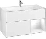 V&B Waschtischunterschrank Finion Reg re glo wh. Lac, Glossy white lacquer