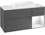 V&B Waschtischunterschrank Wandbeleuchtung Finion 120x60 cm, Rg re glo wh. Lac,