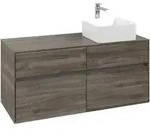 V&B Waschtischunterschrank Collaro 120x54,8x50cm, WT rechts, stone oak