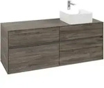 V&B Waschtischunterschrank Collaro 140x54,8x50cm, WT rechts, stone oak