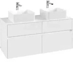 V&B Waschtischunterschrank Collaro 120x54,8x50cm, f 2 WT, White Matt