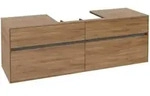 V&B Waschtischunterschrank Collaro 160x54,8x50cm, WT mittig, kansas oak
