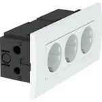 OBO Bettermann Vertr Steckdoseneinheit 3fach 84x185x59 rws SDE-RW D0RW3