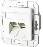 BTR NETCOM Anschlussdose C6A Upk 2xRJ45,Upk,rws TN EDATC6A-2UPk-rws