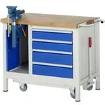 Rau Werkbank mit Fahrgestell 8185, B1000xT700xH880mm, 4x Schublade-TA, 1xSSK