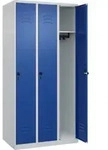 C+P Spind Classic PLUS, 3 Abteile, 1850x900x500mm, 7035/5010 Verschluss