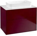 V&B Waschtischunterschrank Wandbeleuchtung Finion 80x60,3x50,1mm, Gl. wh. Matt, Peony