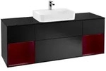 V&B Waschtischunterschrank Finion 160x60, Pl b m, Reg Peo m Lac, bla m Lac