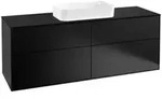 V&B Waschtischunterschrank Wandbeleuchtung Finion 160x60,3cm, Abd.-Pl. bla m, bla m