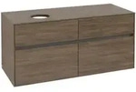 V&B Waschtischunterschrank Collaro 120x54,8x50cm, WT links, Arizona Oak