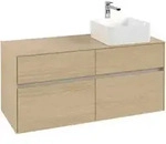 V&B Waschtischunterschrank Collaro 120x54,8x50cm, WT rechts, Nordic Oak