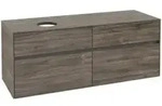 V&B Waschtischunterschrank Collaro 140x54,8x50cm, WT links, stone oak