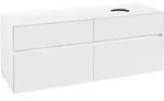 V&B Waschtischunterschrank Collaro 140x54,8x50cm, WT rechts, White Matt