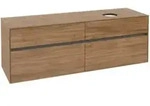 V&B Waschtischunterschrank Collaro 160x54,8x50cm, WT rechts, kansas oak