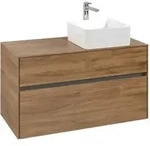 V&B Waschtischunterschrank Collaro 100x54,8x50cm, WT rechts, kansas oak
