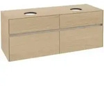 V&B Waschtischunterschrank Collaro 140x54,8x50cm, f 2 WT, Nordic Oak