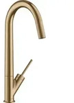 hansgrohe Sp&uuml;ltisch-Einhebelmischer 300 Axor Starck mit Schwenkauslauf, brushed red