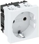 OBO Bettermann Vertr Steckdose 0 Grad, 1-fach Schutzkontakt STD-D0 RW1