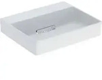 Geberit Aufsatzwaschtisch One 50x41cm, o HL + &Uuml;L, we. matt/Bl hgl-vc