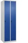 C+P Spind Classic PLUS, 2 Abteile, 1850x600x500mm, 7035/5010 Verschluss