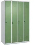 C+P Spind Classic PLUS, 4 Abteile, 1850x1200x500mm, 7035/6011 Verschluss