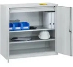 C+P Stahl-Fl&uuml;gelt&uuml;renschrank Serie 89, H1000xB100xT500mm, 7035/7035