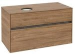 V&B Waschtischunterschrank Collaro 100x54,8x50cm, WT links, kansas oak