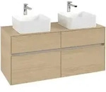 V&B Waschtischunterschrank Collaro 120x54,8x50cm, f 2 WT, Nordic Oak