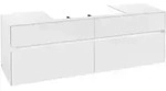 V&B Waschtischunterschrank Collaro 160x54,8x50cm, WT mittig, glossy white