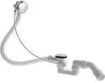 Duravit Ab-/&Uuml;berlaufgarnitur Quadroval d 5,2cm, D-Griff rd m Griffmulden, chrom