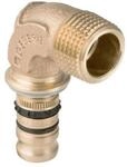 Geberit &Uuml;bergangsbogen Mepla d= 26mmxR 3/4, 90Grad, mit AG, Rotguss