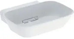 Geberit Aufsatzwaschtisch One 50x42,5cm, Schale, o HL + &Uuml;, w ma/Bl hgl