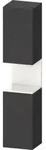 Duravit Hochschrank Qatego 40x36x1760cm, 2 T, An r, w g/Gra ma