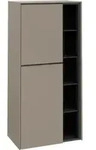 V&B Mittelschrank Subway 3.0 57,4x120x36,2cm, Sch L/Gr monochr, Tau