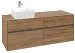 V&B Waschtischunterschrank Collaro 140x54,8x50cm, WT links, kansas oak
