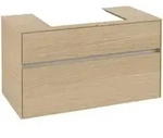 V&B Waschtischunterschrank Collaro 100x54,8x50cm, WT mittig, nordic oak