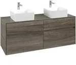 V&B Waschtischunterschrank Collaro 140x54,8x50cm, f 2 WT, stone oak