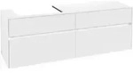 V&B Waschtischunterschrank Collaro 160x54,8x50cm, WT links, white matt