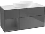 V&B Waschtischunterschrank Finion 120cm, Pl w m, Rg A m Lac, Anthrac. m