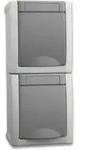 Panasonic Steckdose 2-fach senkrecht FR-AP IP54 90591086-DE