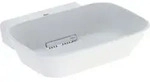 Geberit Aufsatzwaschtisch One 50x42,5cm, Schale, HL mi, o &Uuml;, w ma/Bl h