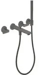 hansgrohe 3-Loch-Wannenarmatur Axor Citterio o. Struk., brush. bla vc, UP Wandmontage