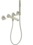 hansgrohe 3-Loch-Wannenarmatur Axor Citterio o. Struk., brush. nickel, UP Wandmontage