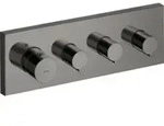 hansgrohe Fertigmontageset Axor Starck UP-Thermostat, eck., 3 Verbr., pol. bla vc