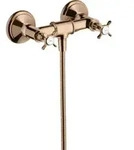 hansgrohe Zweigriff-Brausearmatur Axor Montreux AP, 1 Verbr., m Kreuzgr., pol....