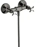 hansgrohe Zweigriff-Brausearmatur Axor Montreux AP, 1 Verbr., m Kreuzgr., pol. bla vc