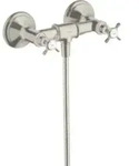 hansgrohe Zweigriff-Brausearmatur Axor Montreux AP, 1 Verbr., m Kreuzgr.,